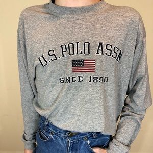 Vintage Embroidered US Poli Association Long Tee